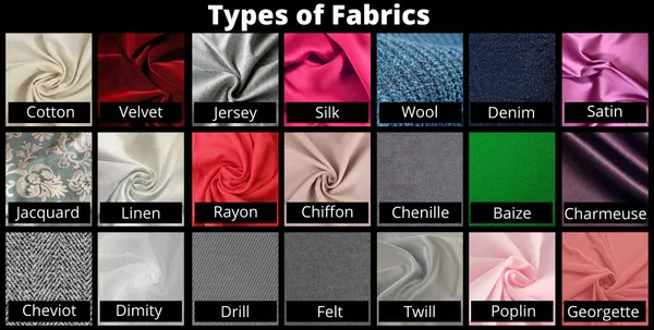 Different types of fabrics