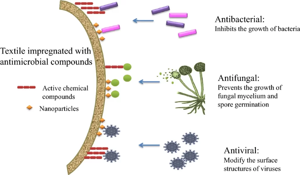 Antimicrobial Finishing in Textiles